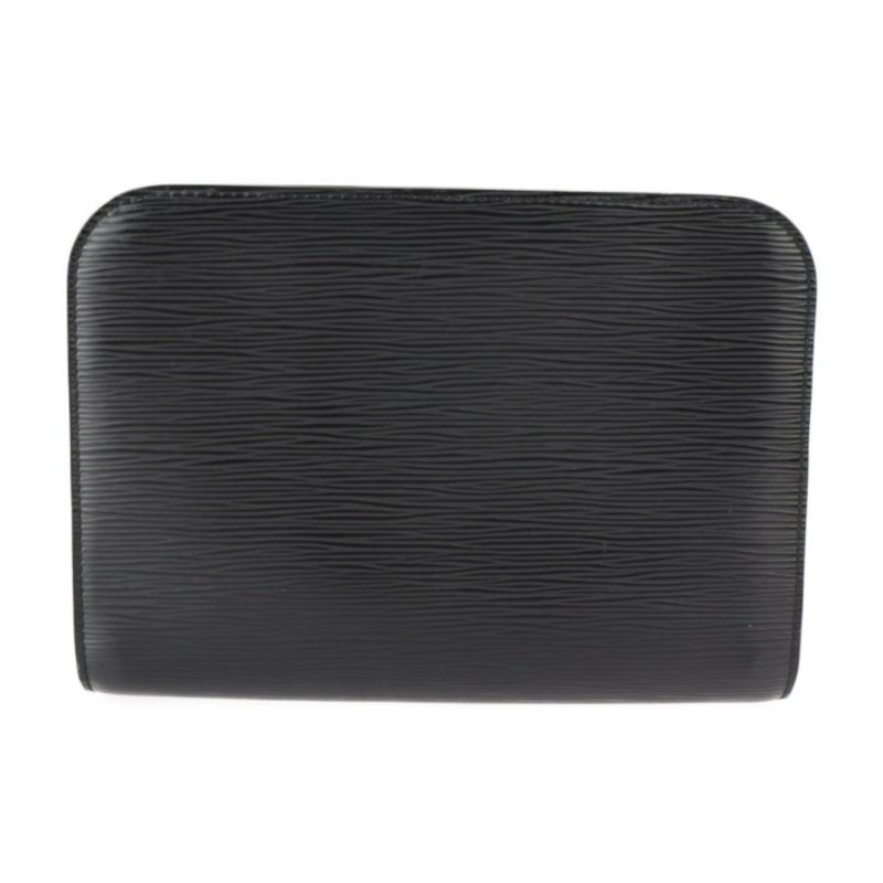LOUIS VUITTON Epi Oche Second Bag M59362 Leather Noir Black Silver Dial Clutch Biton - Logoexplore - Image 3