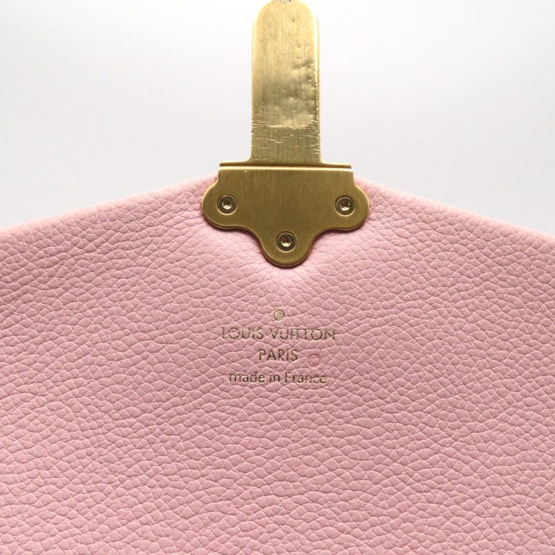 LOUIS VUITTON Brown Pink Magnolia Damier PVC coated canvas leather N44244 - Logoexplore - Image 9