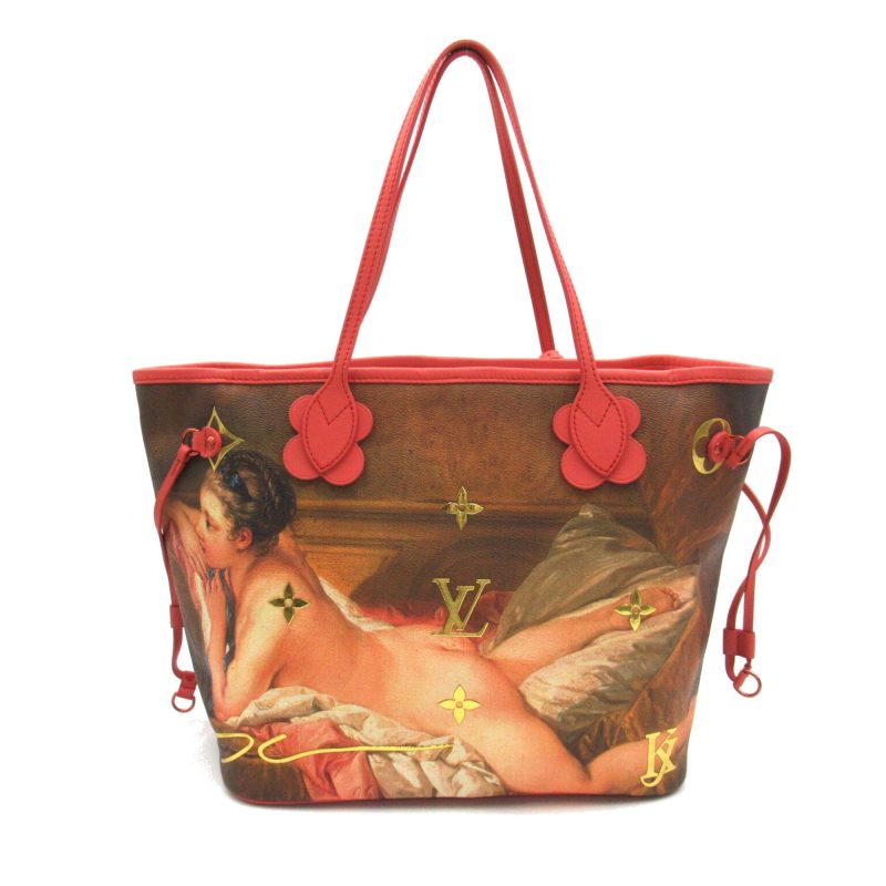 LOUIS VUITTON Boucher Neverfull MM Pink Brown Masters collection PVC coated canvas M43357 - Logoexplore - Image 3