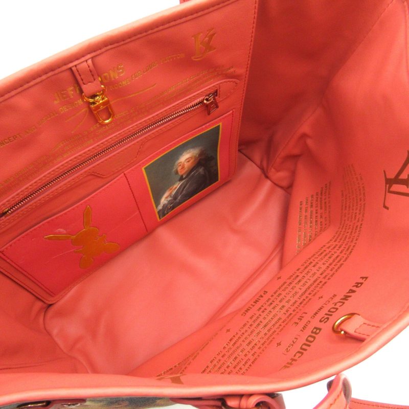 LOUIS VUITTON BOUCHER Neverfull MM Pink Beige Poppy petal Masters collection PVC coated canvas M43357 - Logoexplore - Image 7