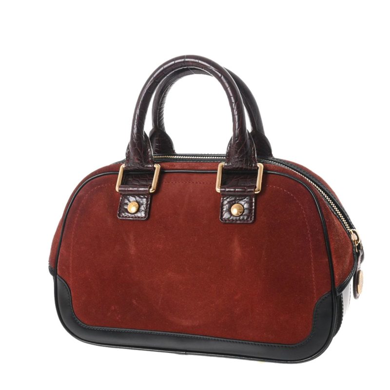 LOUIS VUITTON Cruise Line Stamp Bag PM Brown M95238 Women's Leather Suede Handbag - Logoexplore - Image 2