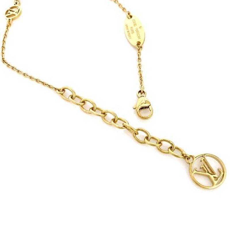 LOUIS VUITTON Bracelet Brasserie Lady Lucky Gold Red Silver M64761 Monogram GP LE0137 - Logoexplore - Image 4