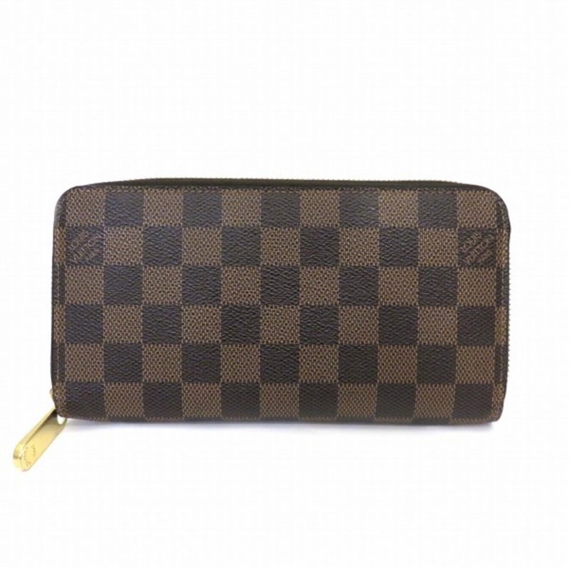 LOUIS VUITTON Damier Zippy Wallet N60015 Long Unisex - Logoexplore