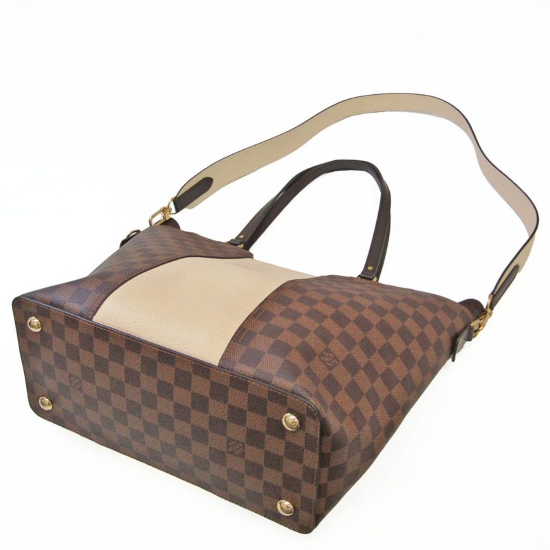 LOUIS VUITTON Damier Jersey N44022 Women's Tote Bag Cream,Ebene - Logoexplore - Image 2