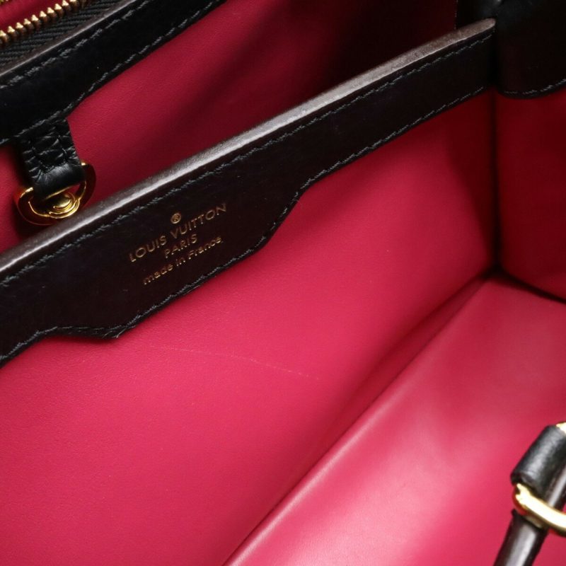 LOUIS VUITTON Capucines MM Handbag Shoulder Bag Taurillon Leather Black M42259 - Logoexplore - Image 6