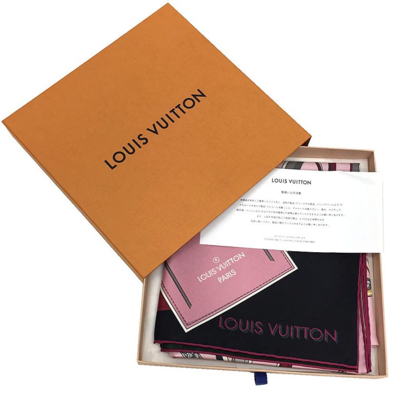 LOUIS VUITTON Carre All The Straps M76653 Scarf 100% Silk Rose Pink - Logoexplore - Image 2