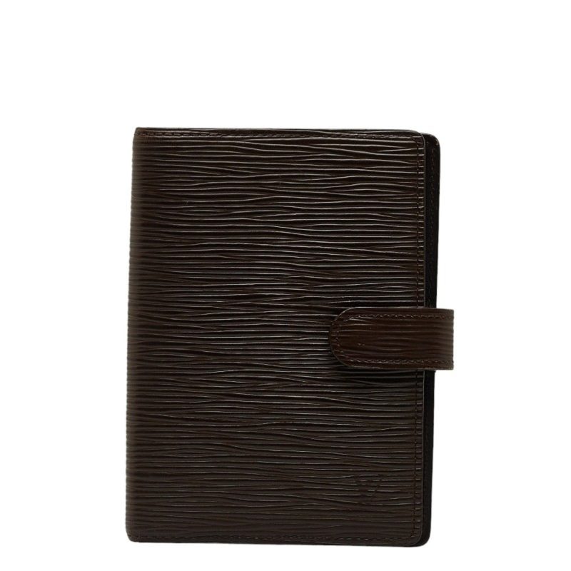 LOUIS VUITTON Epi Agenda PM Notebook Cover Book R2005D Mocha Brown Leather Ladies - Logoexplore