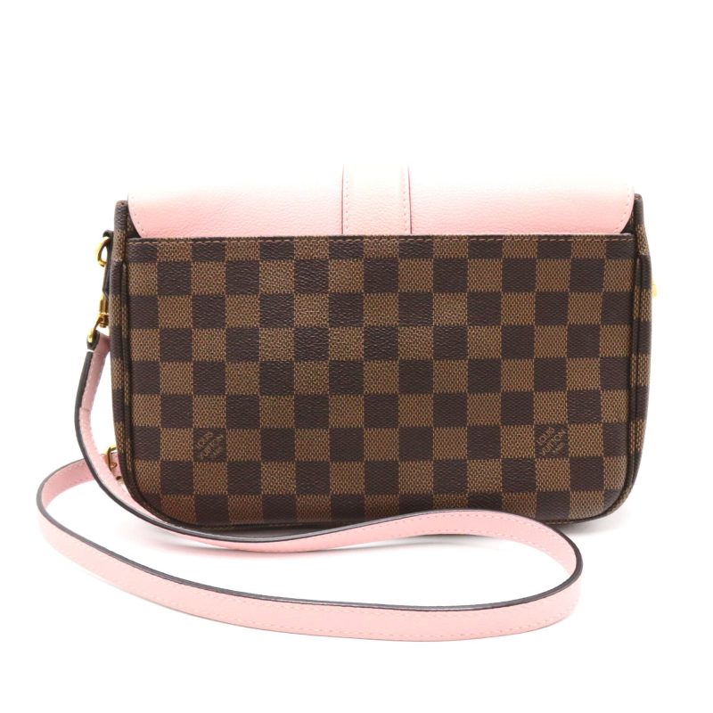 LOUIS VUITTON Brown Pink Magnolia Damier PVC coated canvas leather N44244 - Logoexplore - Image 2
