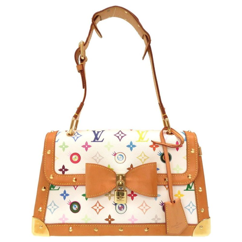 Louis Vuitton Eye Miss You Sack Mule Monogram Multicolor Blanc M92051 Handbag Bag White - Logoexplore