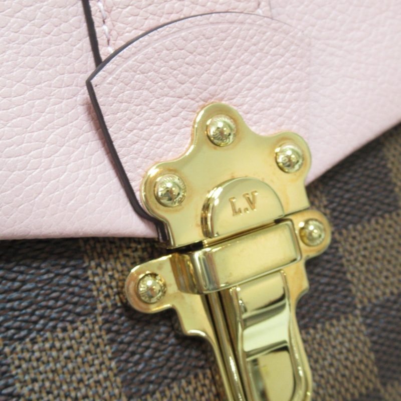 LOUIS VUITTON Clapton Shoulder Bag Pink Magnolia Damier PVC coated canvas N44244 - Logoexplore - Image 10