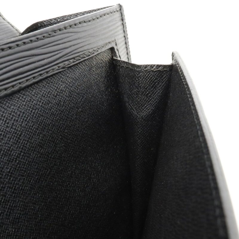 LOUIS VUITTON Epi Pochette Serie Dragonne Second Bag Noir Black Key Missing M52612 - Logoexplore - Image 7