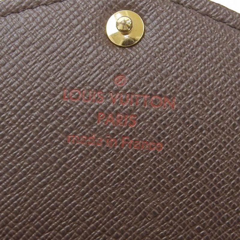 Louis Vuitton Damier Portefeuille Sarah long wallet with hook Ebene N63209 - Logoexplore - Image 8