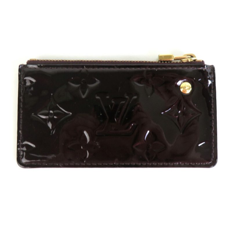 LOUIS VUITTON coin case key monogram verni pochette cre patent leather amaranto gold unisex M93518 - Logoexplore - Image 2