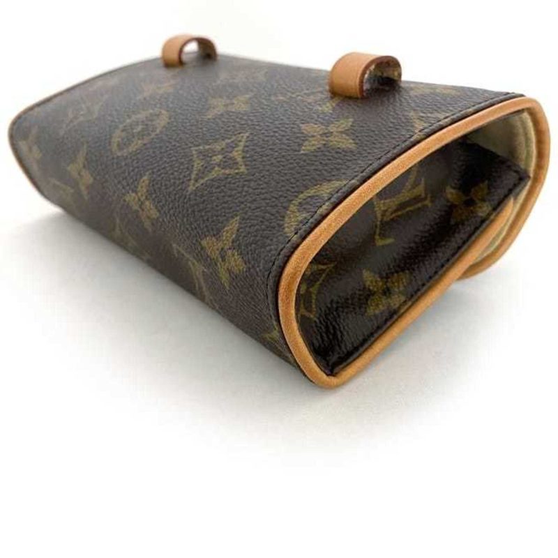 LOUIS VUITTON Body Bag Pochette Florentine Brown Beige Monogram M51855 S Size Canvas Nume FL0090 LB0070  Belt Waist Pouch Flap - Logoexplore - Image 6