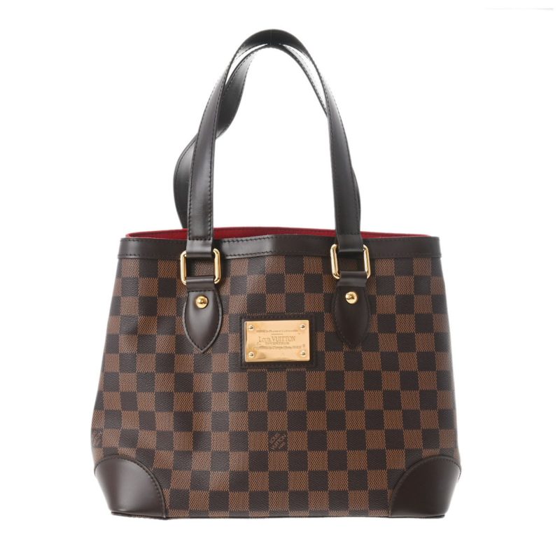 LOUIS VUITTON Damier Hampstead PM Brown N51205 Women's Canvas Handbag - Logoexplore