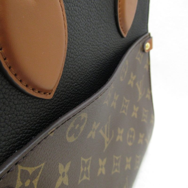 LOUIS VUITTON Fold Tote MM 2wayShoulder Bag Brown Monogram leather M45409 - Logoexplore - Image 10