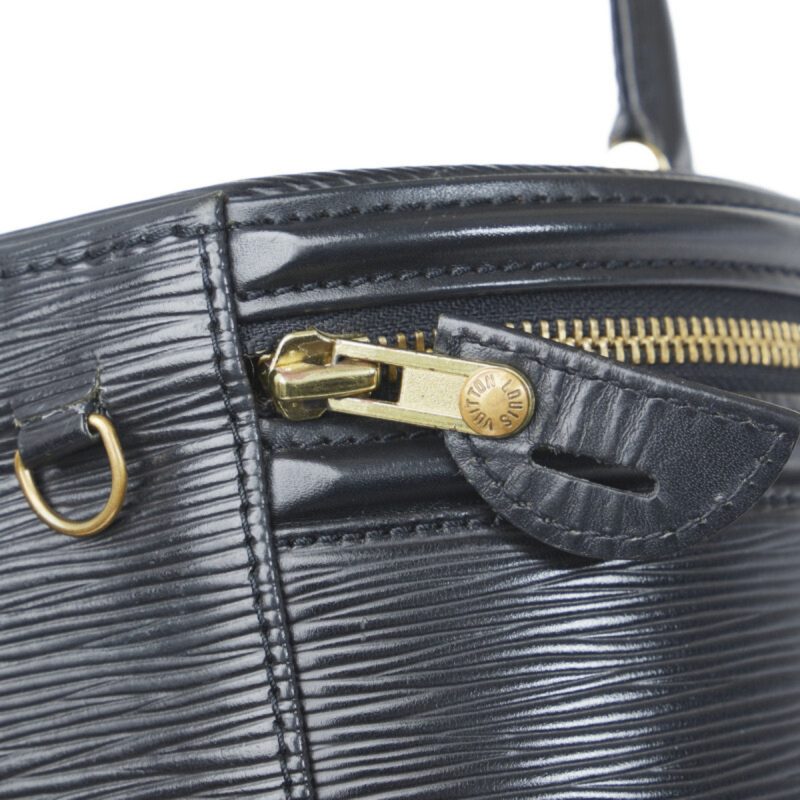LOUIS VUITTON Epi Cannes Handbag Vanity Bag M48032 Noir Black Leather Ladies - Logoexplore - Image 7