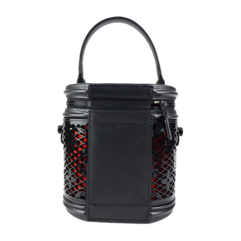 LOUIS VUITTON Cannes Monogram Lace Handbag M20363 Leather Black Vanity Bag 2WAY Shoulder - Logoexplore - Image 3