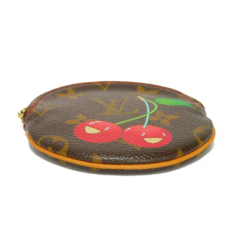 LOUIS VUITTON Coin Case Portomone Ron Takashi Murakami Marc Jacobs Round Purse Wallet Monogram Cherry Rouge M95043 Men's Women's - Logoexplore - Image 5