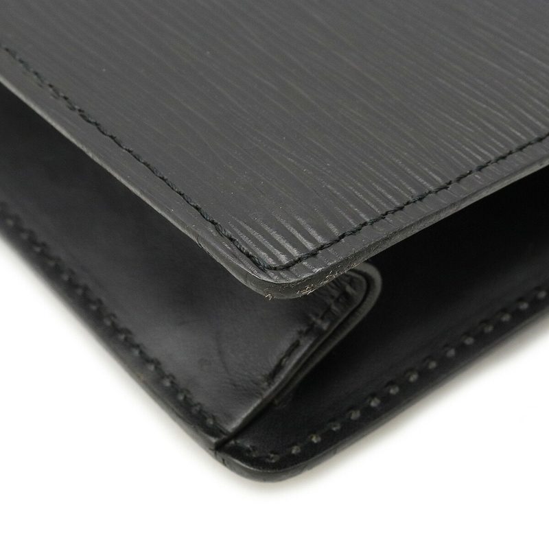LOUIS VUITTON Epi Pochette Serie Dragonne Second Bag Noir Black Key Missing M52612 - Logoexplore - Image 3