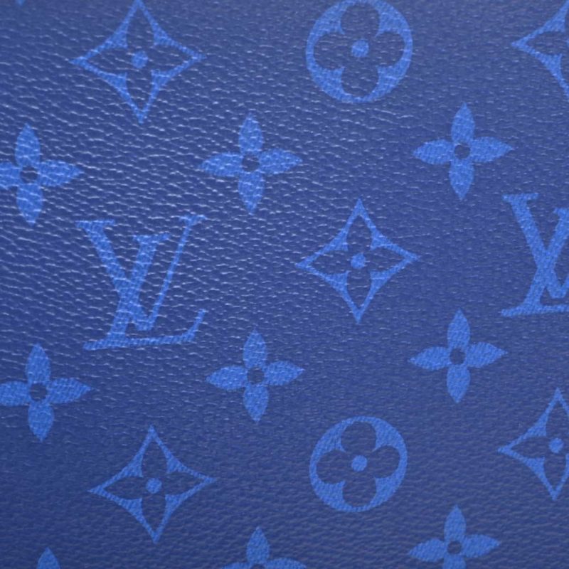 LOUIS VUITTON Eclipse Taigarama Pochette Voyage MM Clutch Bag Second M30423 Blue Men's - Logoexplore - Image 8