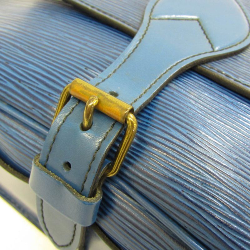 LOUIS VUITTON Epi Cartouchiere M52245 Women's Shoulder Bag Toledo Blue - Logoexplore - Image 8