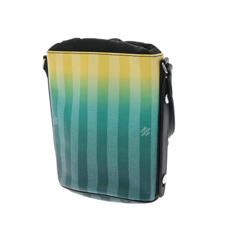 LOUIS VUITTON Damier Stripe Sac Marant Green/Yellow M59920 Shoulder Bag - Logoexplore - Image 2