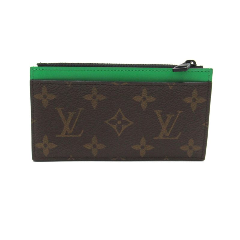 LOUIS VUITTON Coin card holder Brown Green Monogram macassar PVC coated canvas M81627 - Logoexplore - Image 2