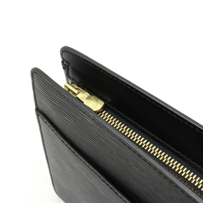 LOUIS VUITTON Epi Pochette Homme Second Bag Clutch Noir Black M52522 - Logoexplore - Image 6