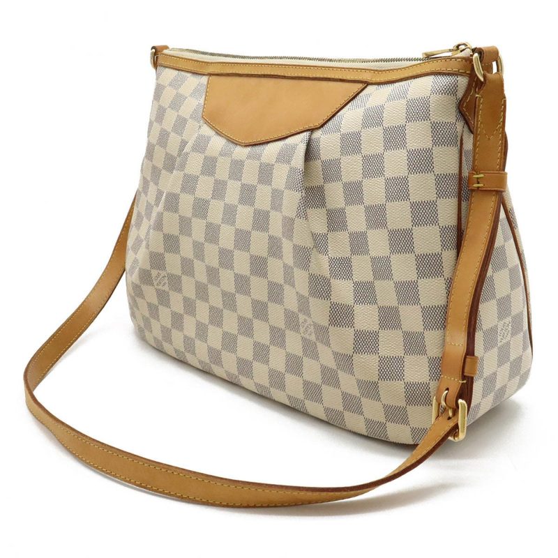 LOUIS VUITTON Damier Azur Syracuse MM Shoulder Bag N41112 - Logoexplore - Image 2