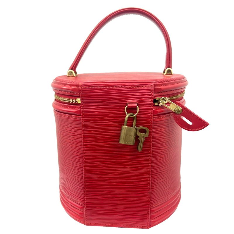 LOUIS VUITTON Cannes Vanity Bag Handbag Epi Leather M48037 AS0936 Red Ladies - Logoexplore - Image 2