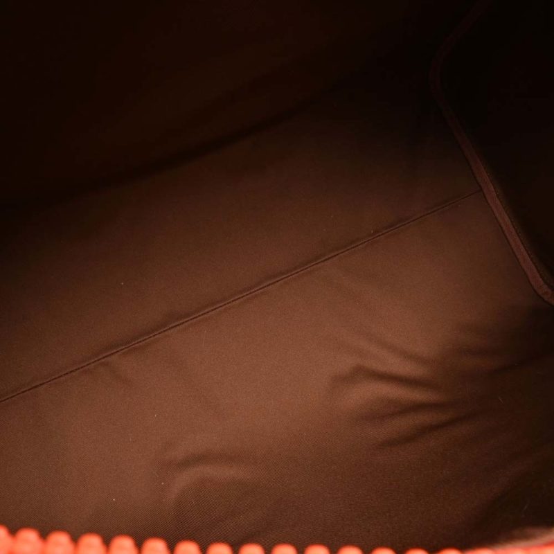 LOUIS VUITTON Damier Giant Raffia Keepall Bandouliere 50 Handbag Boston Bag M57419 Beige Orange Ladies - Logoexplore - Image 6