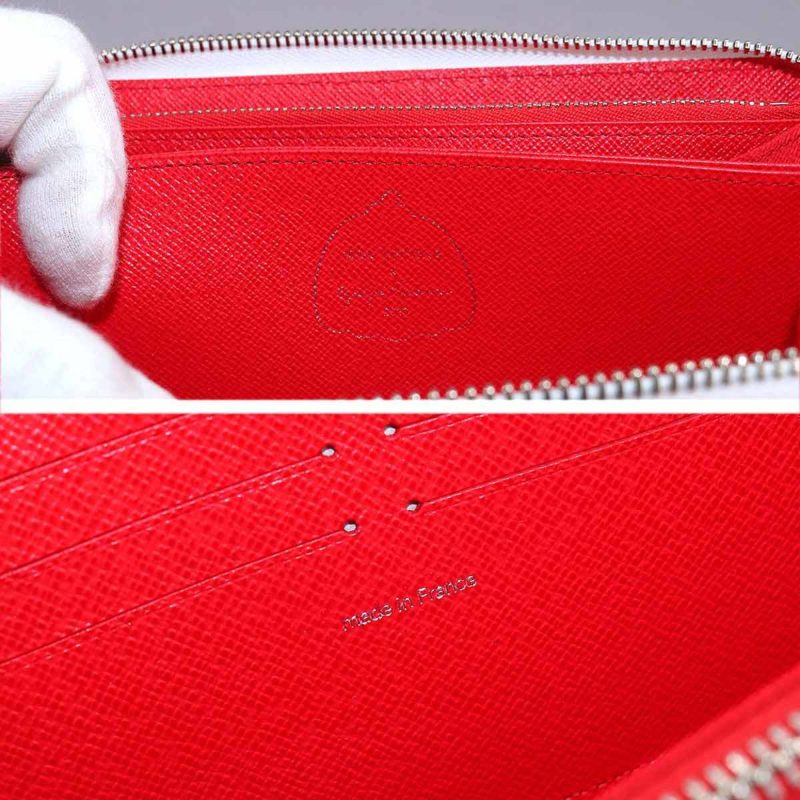LOUIS VUITTON Epi Infinity Dot LVxYK Zippy Wallet Long Leather White Red M81961 RFID - Logoexplore - Image 7