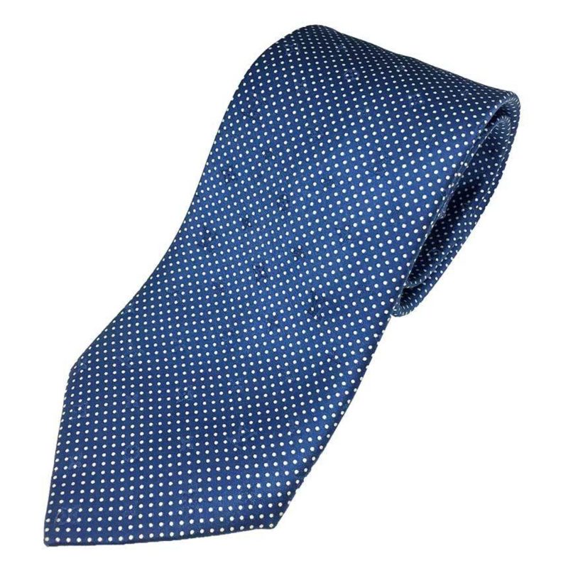 LOUIS VUITTON dot tie M78559 blue silk 100% men's - Logoexplore
