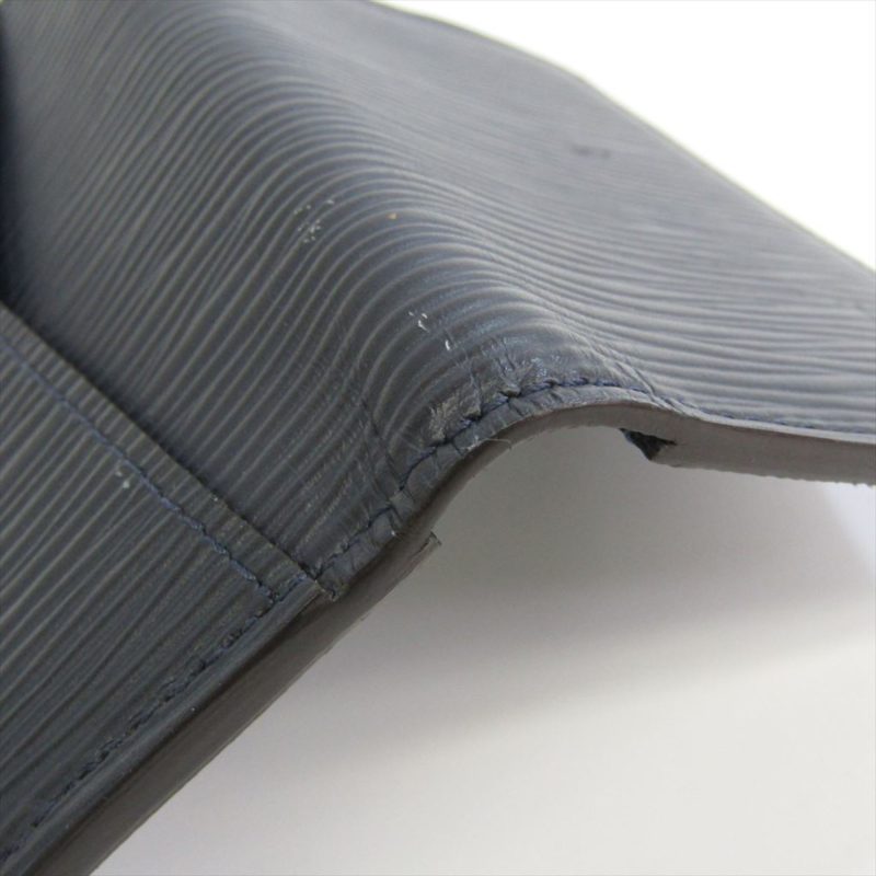Louis Vuitton Epi Organizer De Poche M61821 Epi Leather Card Case Navy Blue - Logoexplore - Image 6