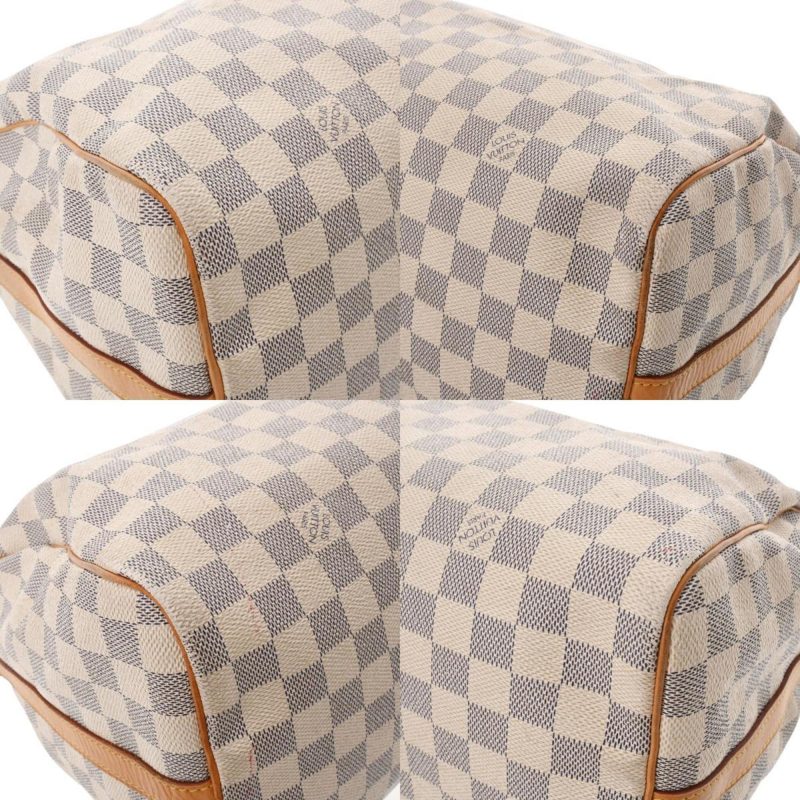 LOUIS VUITTON Damier Azur Speedy Bandouliere 30 Made in USA White N41001 Women's Handbag - Logoexplore - Image 8