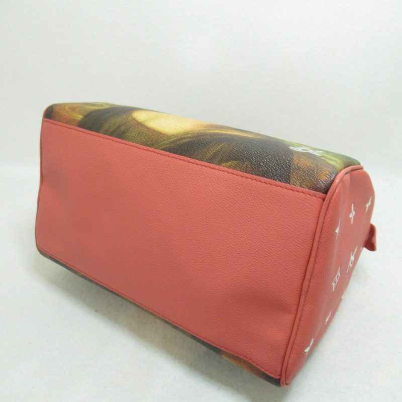 LOUIS VUITTON Da Vinci Speedy 30 Handbag Pink Masters collection PVC coated canvas M43372 - Logoexplore - Image 5