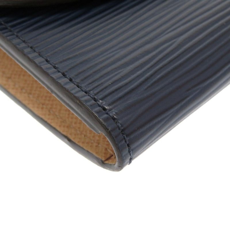 Louis Vuitton Epi Portefeuille Emily M60854 Leather Andigo Blue Long Wallet - Logoexplore - Image 7