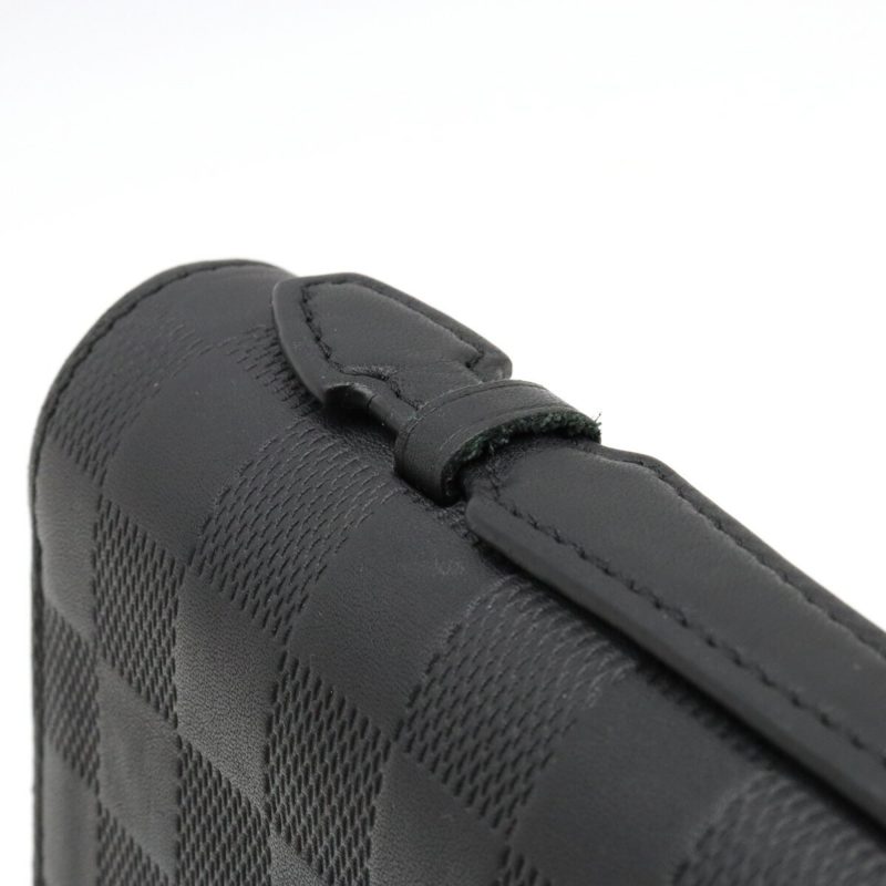 LOUIS VUITTON Damier Infini Zippy XL Second Bag Clutch Leather Onyx Black Men's N61254 - Logoexplore - Image 4