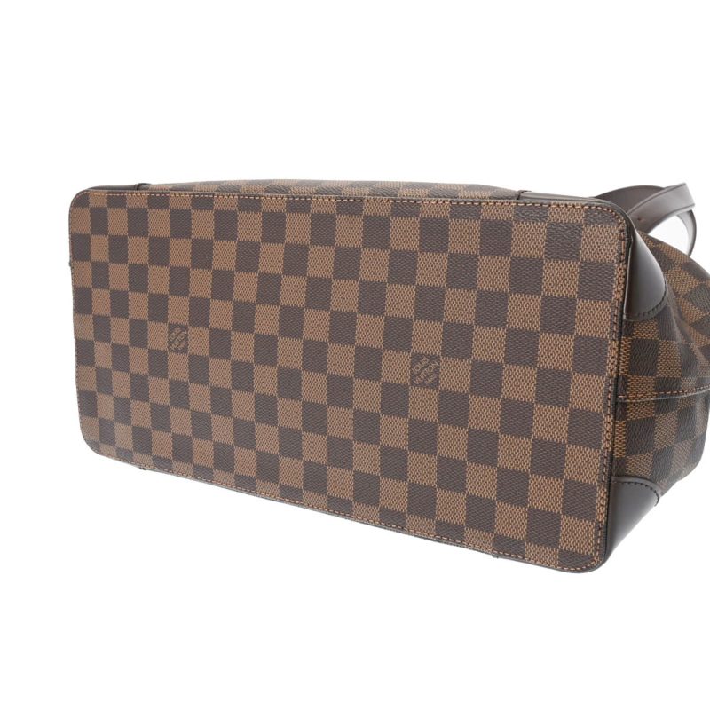 LOUIS VUITTON Damier Hampstead MM Brown N51204 Women's Canvas Handbag - Logoexplore - Image 6