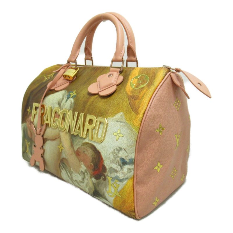 LOUIS VUITTON Fragonard Speedy 30 handbag Pink Masters collection PVC coated canvas M43307 - Logoexplore - Image 2