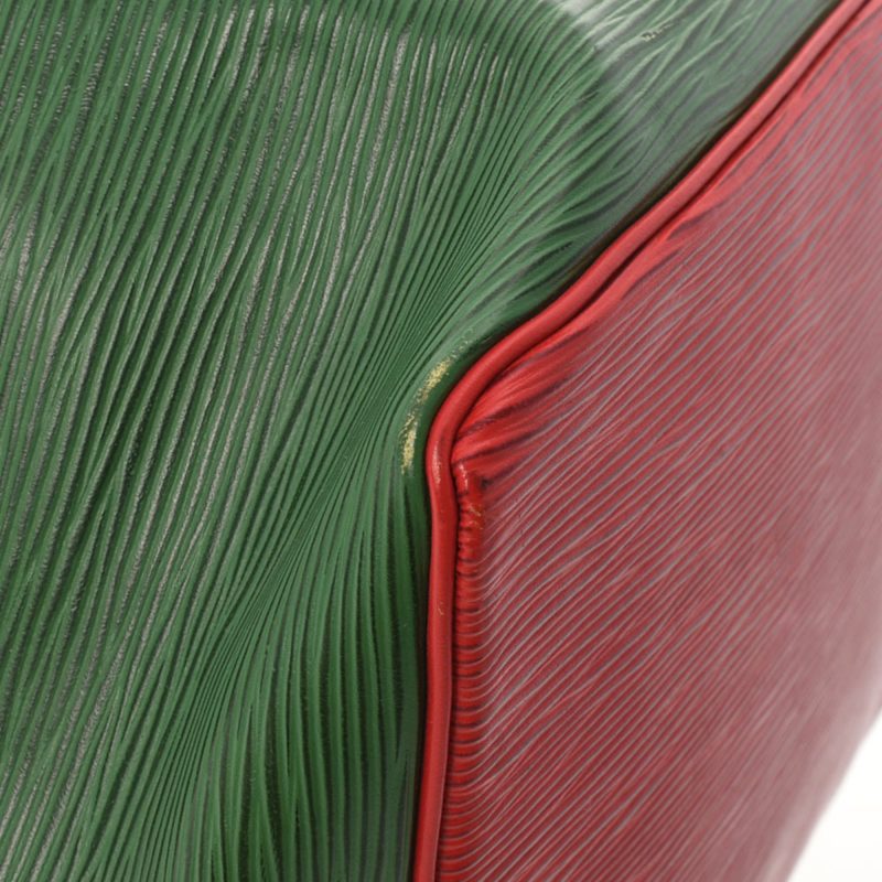 LOUIS VUITTON Epi Petit Noe Bicolor Green / Red M44147 Women's Leather Shoulder Bag - Logoexplore - Image 6