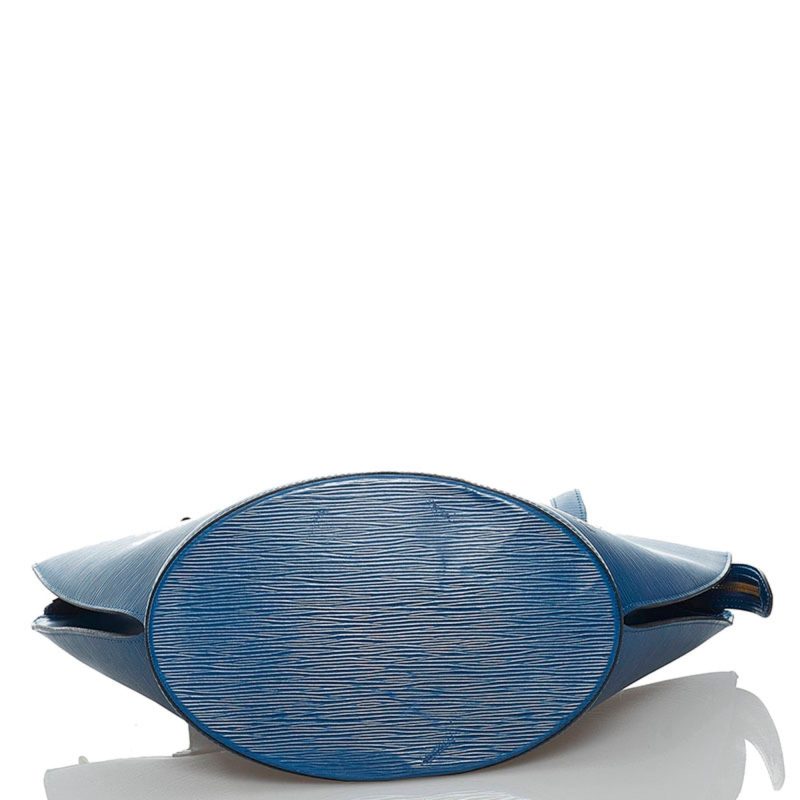 Louis Vuitton Epi Saint-Jacques Handbag Tote Bag M52265 Toledo Blue Leather Women's LOUIS VUITTON - Logoexplore - Image 4