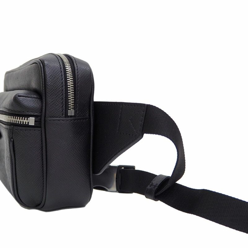 Louis Vuitton Bumback Outdoor Body Bag Taiga Black M33438 Waist Pouch Men's - Logoexplore - Image 2