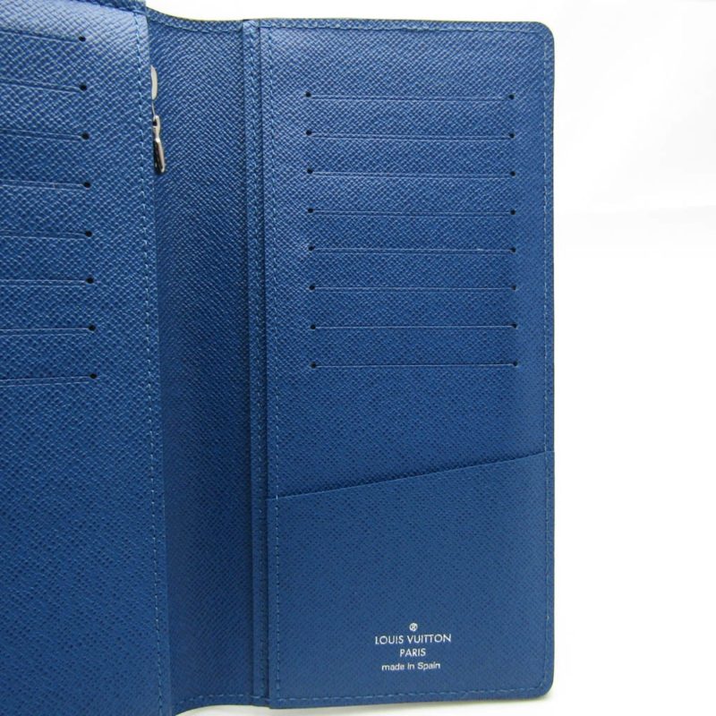 LOUIS VUITTON Epi Brazza Wallet M60616 Men's Epi Leather Long Wallet [bi-fold] Bleu Celeste - Logoexplore - Image 8