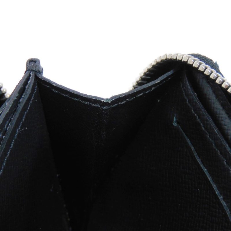 LOUIS VUITTON Coin Case Zippy Purse Logo Black New Round Zipper Damier Graphite N63076 Men's Wallet - Logoexplore - Image 9