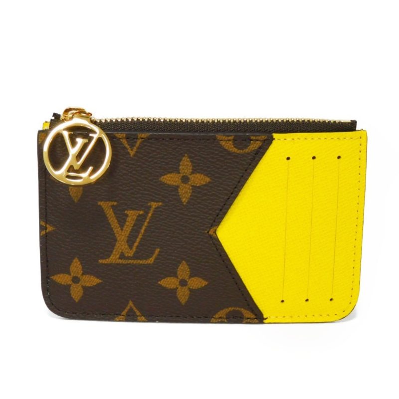 LOUIS VUITTON Coin Case Card Porte Culte Romy LV Circle Flower Yellow Monogram Jaune M81882 Men's Women's Wallet - Logoexplore