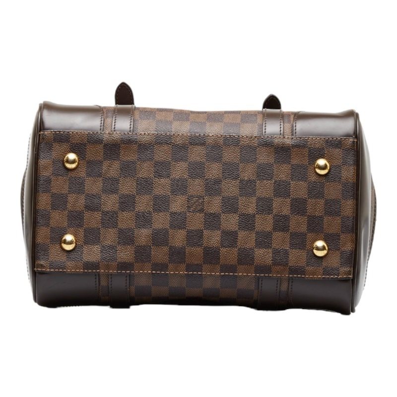 LOUIS VUITTON Damier Berkley handbag N52000 brown PVC leather ladies - Logoexplore - Image 4