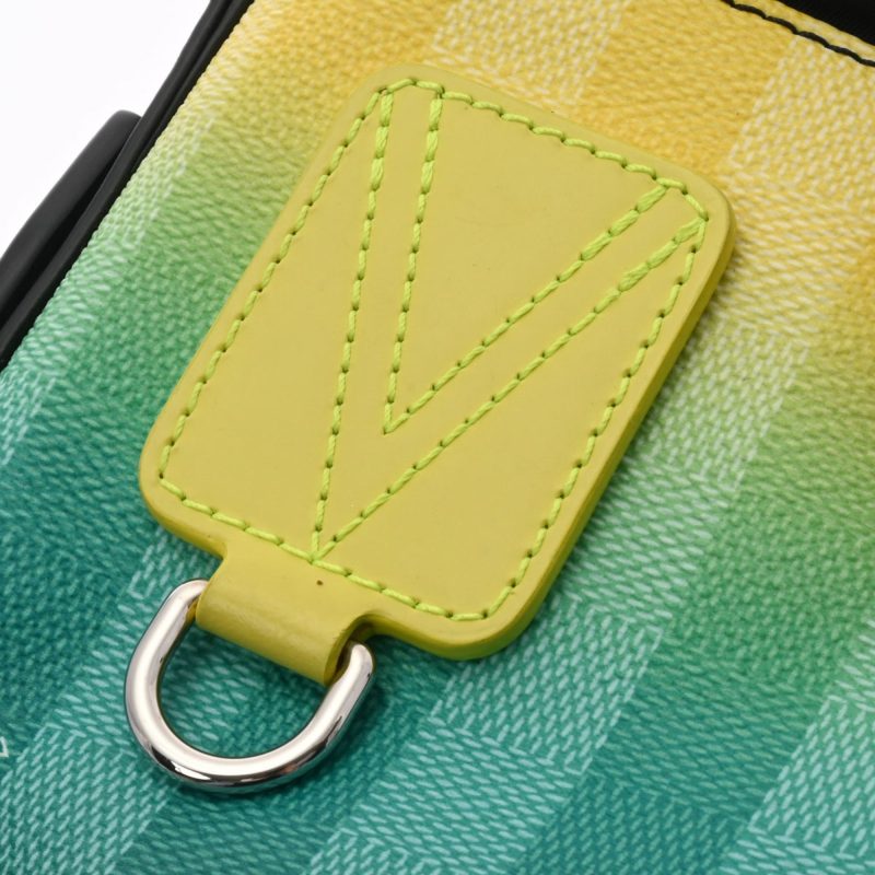 LOUIS VUITTON Damier Stripe Sac Marant Green/Yellow M59920 Shoulder Bag - Logoexplore - Image 8