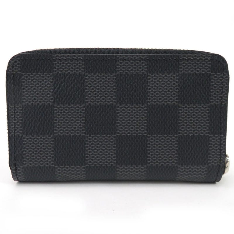 Louis Vuitton Coin Case Damier Graphite Zippy Purse Canvas Dark Gray Men's M63076 - Logoexplore - Image 2